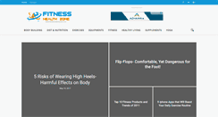 Desktop Screenshot of fitnesshealthzone.com