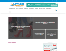 Tablet Screenshot of fitnesshealthzone.com